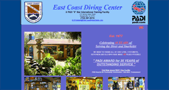 Desktop Screenshot of eastcoastdivingcenter.com